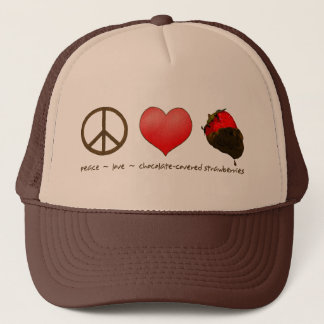 Boné Morangos do amor da paz