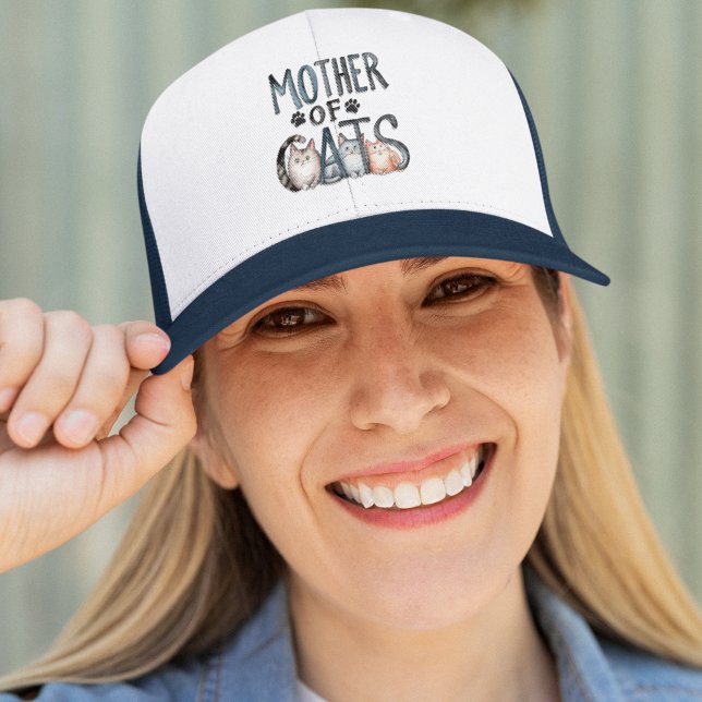 Boné Mother of Cats, Fun Gift for Cat Lovers (Criador carregado)
