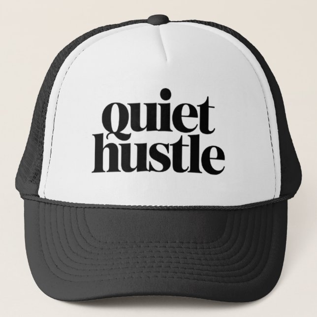 Boné Motivacional Quiet Hustle – Ajustável Mínimo (Frente)