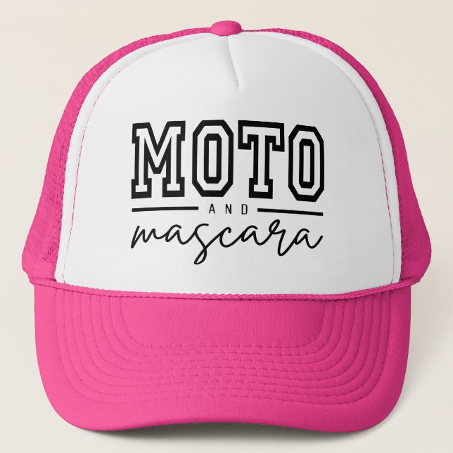 Boné Moto e Máscara Snapback Trucker Hat (Frente)