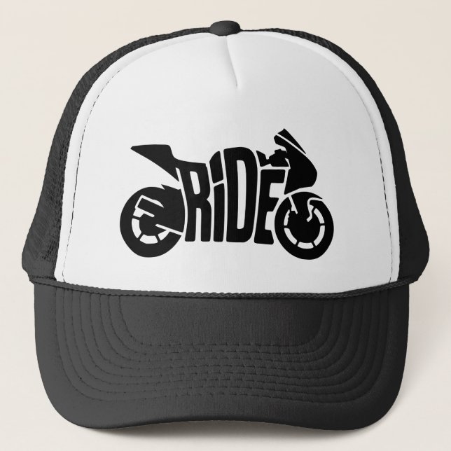 Boné Motocicleta Esportiva RIDE  (Frente)