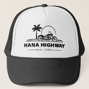Boné Motocicleta Maui Hawaii, na autoestrada Hana