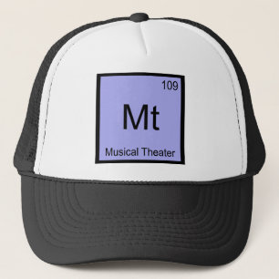 Boné Mt - Camiseta Símbolo do Elemento Químico de Teatr