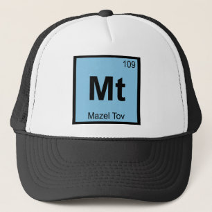 Boné Mt - Mazel Tov Símbolo da Tabela Periódica Química