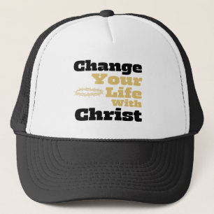 Boné Mude sua vida com o Cristo Inspirador de Cristo