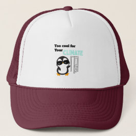 Boné Muito Legal para o Seu Clima Pinguim Engraçado