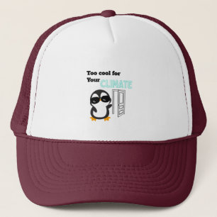 Boné Muito Legal para o Seu Clima Pinguim Engraçado