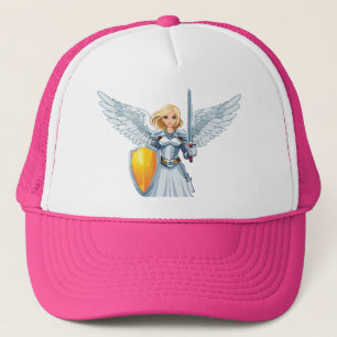 Boné Mulher fofa Anjo com asas abertas