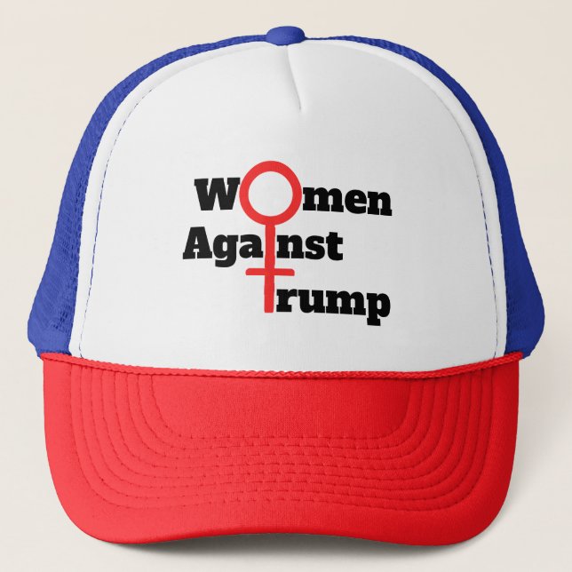 Boné Mulheres Contra Trump Trucker Hat (Frente)