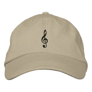 Boné Music Notes Embroidered Cap