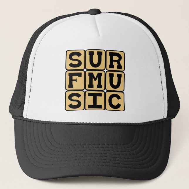 Boné Música Surf, Gênero Musical (Frente)
