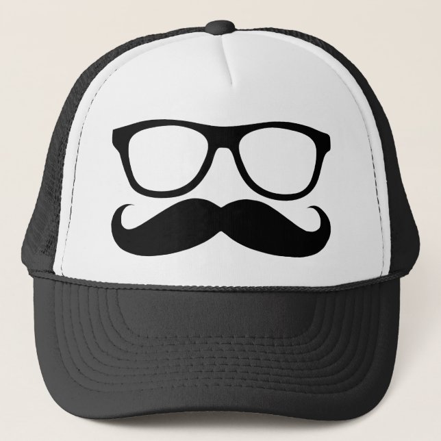 Boné Mustache Nerd (Frente)