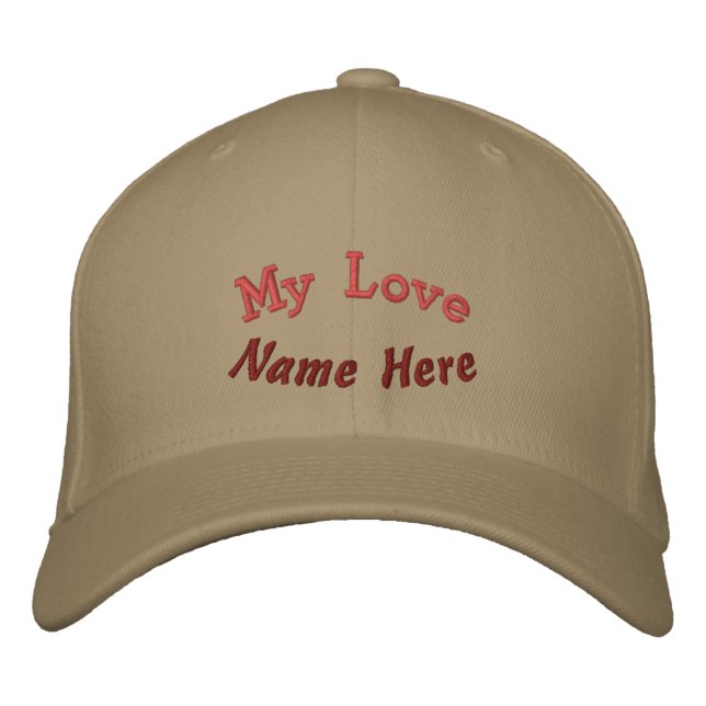 Boné My Love Name Here Text-Hat Khaki (Frente)