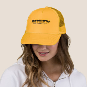 Boné MYETV Dourado Trucker Hat com logotipo