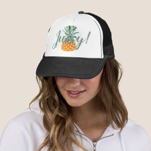 Boné Na moda E Chapéu De Abacaxi Pálido E Juicy Funky