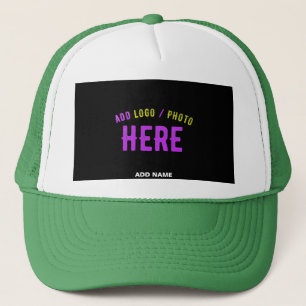 BONÉ NA MODA MODERNO BRANCO VERDE BRANCO PERSONALIZADO 