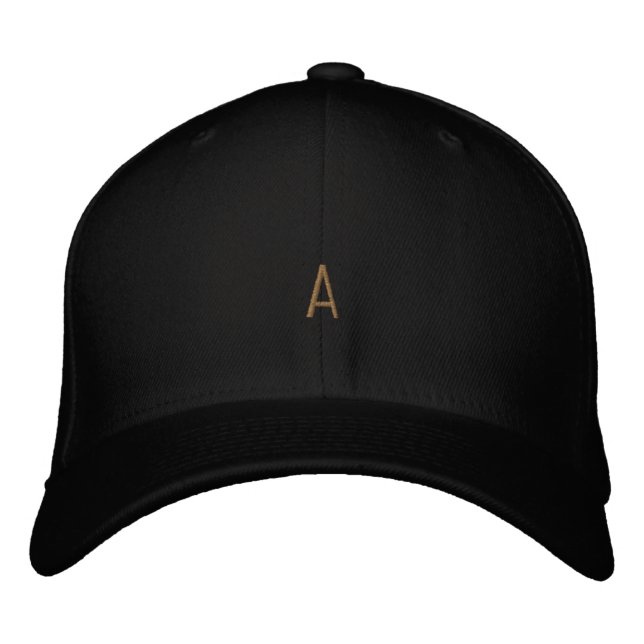 Boné Na moda Personalizar "A" com o Distintivo Monogram (Frente)