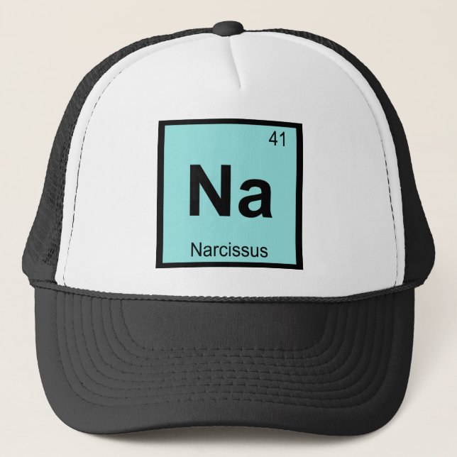 Boné Na - Narciso Tabela Periódica Química Grega (Frente)