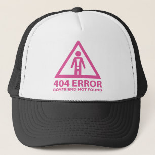 Boné namorado de erro 404 não encontrado