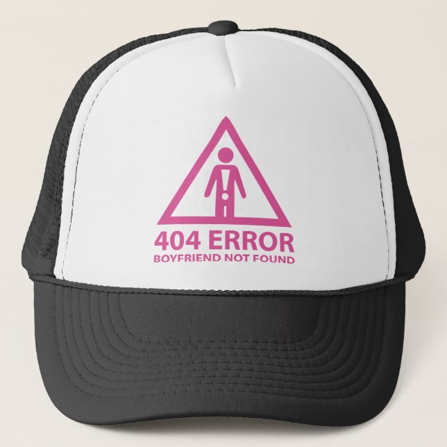 Boné namorado de erro 404 não encontrado (Frente)