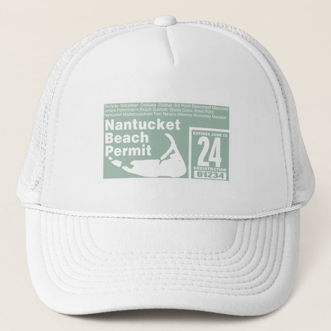 Boné Nantucket Beach Permit 2024 Green (Frente)