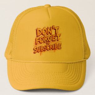 Boné Não Esqueça De Se Inscrever