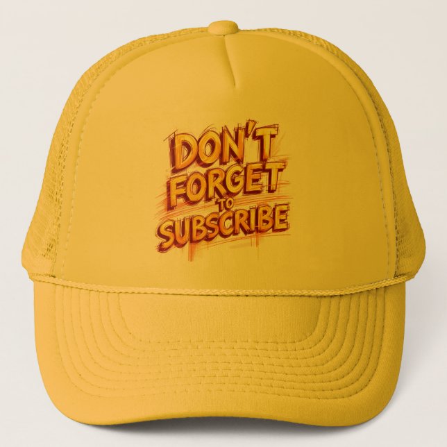 Boné Não Esqueça De Se Inscrever (Frente)