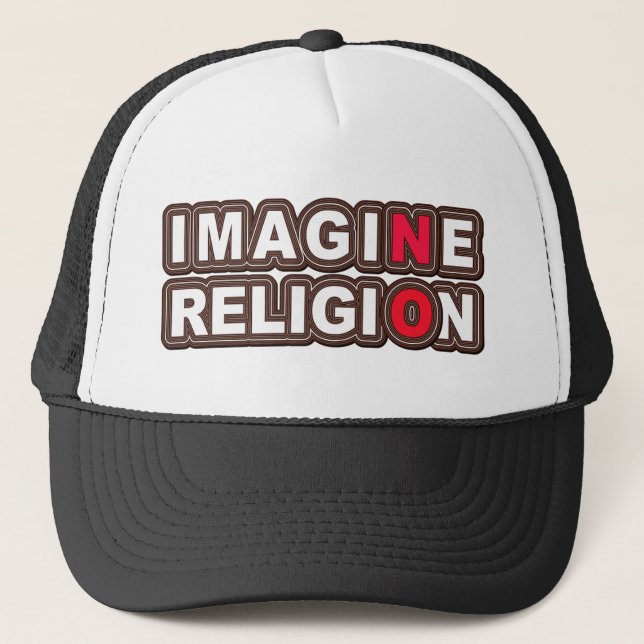 Boné Não imagine nenhuma religião (Frente)