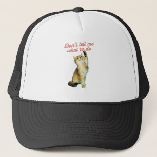 Boné Não me digas o que fazer para os presentes do gat