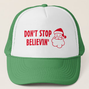 Boné Não pare o chapéu do Natal de Papai Noel do