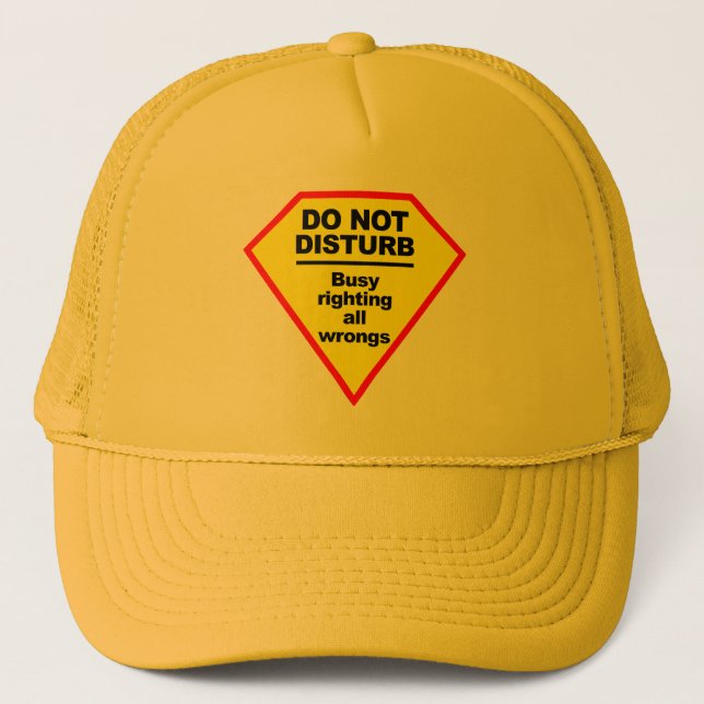 Boné Não perturbe o chapéu (Frente)