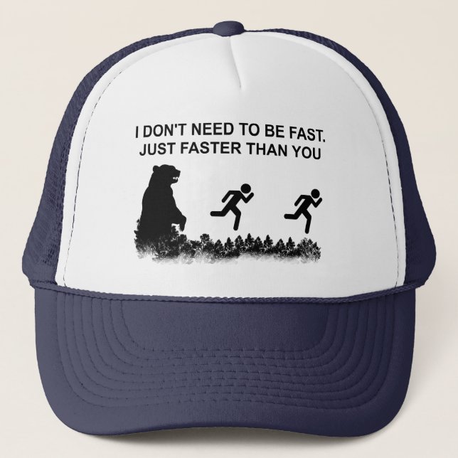 Boné Não preciso ser rápido (Grizzly) (Frente)