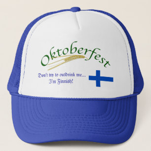 Boné Não tente me beber mais. Sou finlandês/Oktoberfest