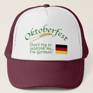 Boné Não tente me superar. Sou alemão/Oktoberfest