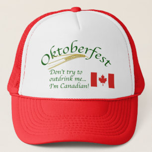 Boné Não tente me superar. Sou canadense/Oktoberfest