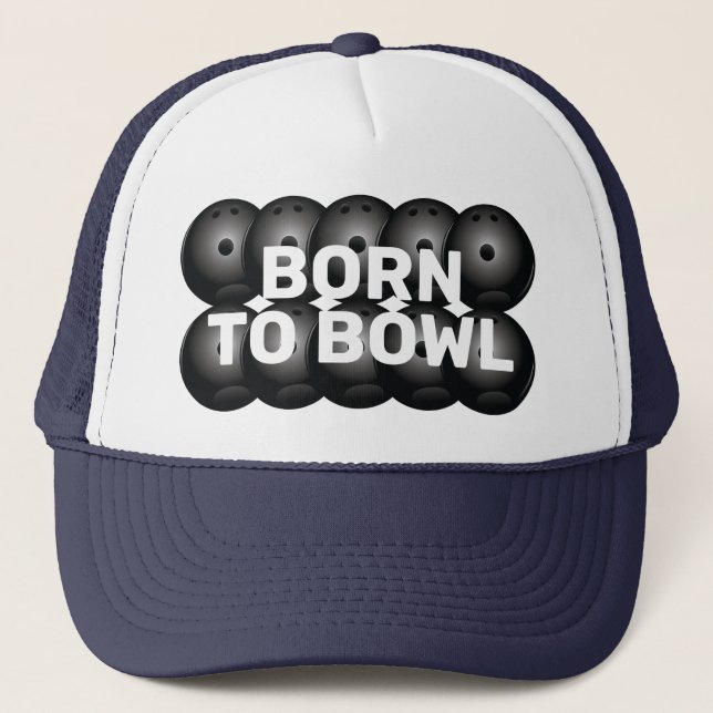 Boné Nascer Para A Liga De Boliches De Bowl (Frente)