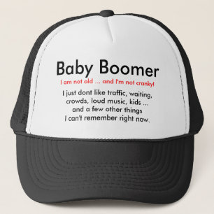 Boné Nascido no Baby Boom irritadiço - chapéu