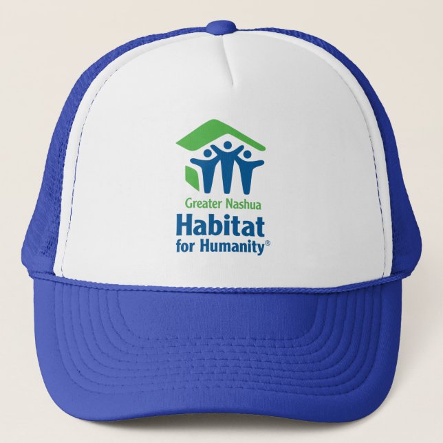 Boné Nashua Habitat Green/Blue logo Trucker Hat (Frente)