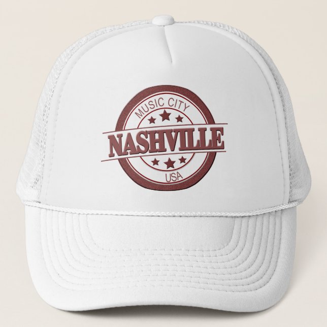 Boné Nashville Music City USA Trucker Hat (Frente)
