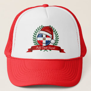Boné Natal alegre da bandeira da República Dominicana
