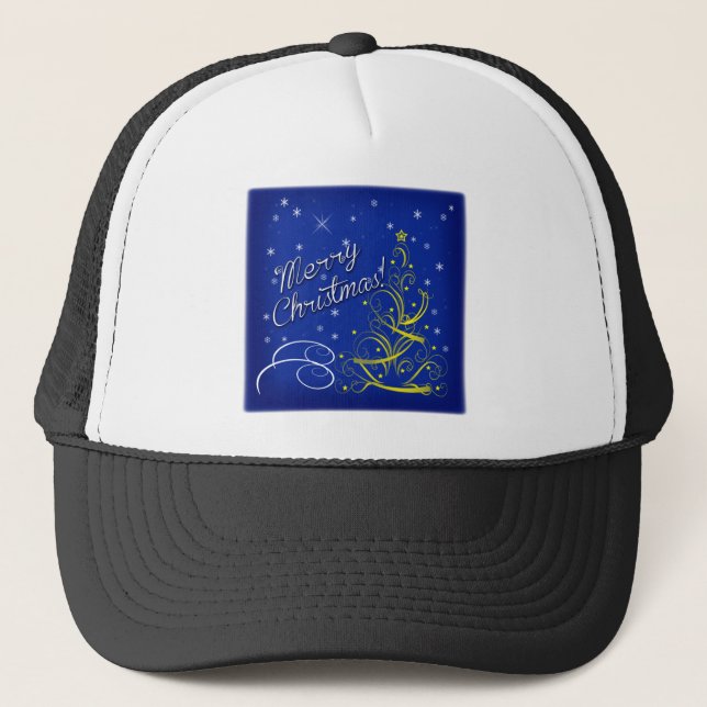 Boné Natal azul (Frente)