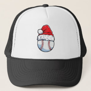 Boné Natal Baseball Ball Santa Hat Xmas Boys Catche