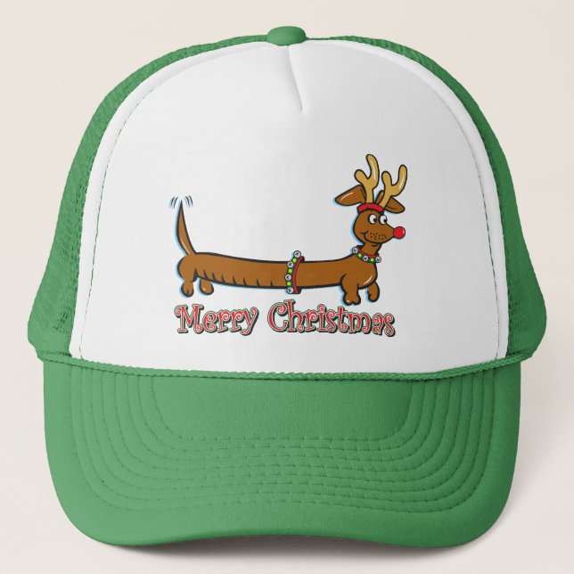 Boné Natal Dachshind (Frente)