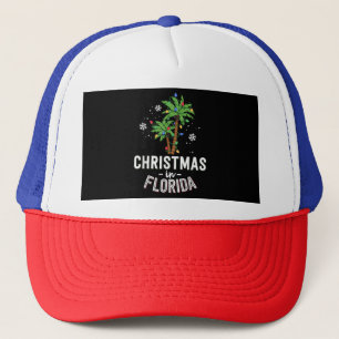 Boné Natal Em Flórida A Família Palm Trees Va