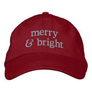 Boné Natal Retro Rosa Vermelho Alegre Brilhante Chic Pe