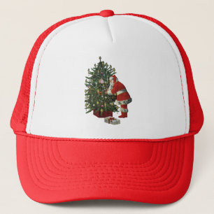 Boné Natal vintage, Papai Noel com presentes
