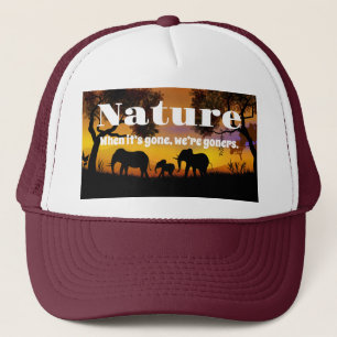 Boné Natureza e elefantes preciosos