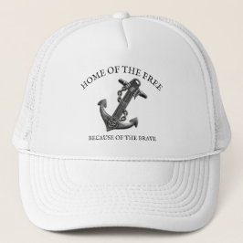 Boné Náutica do pirata-âncora da bandeira americana pat