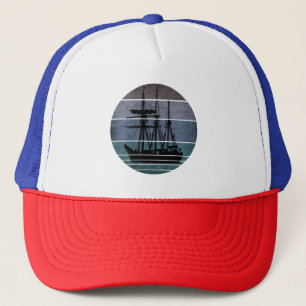 BONÉ NAVIO VINTAGE MODERNO PEIXEIRO BARCO DE PESCA