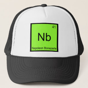 Boné Nb - Napoleão Bonaparte Química Elemento Divertido